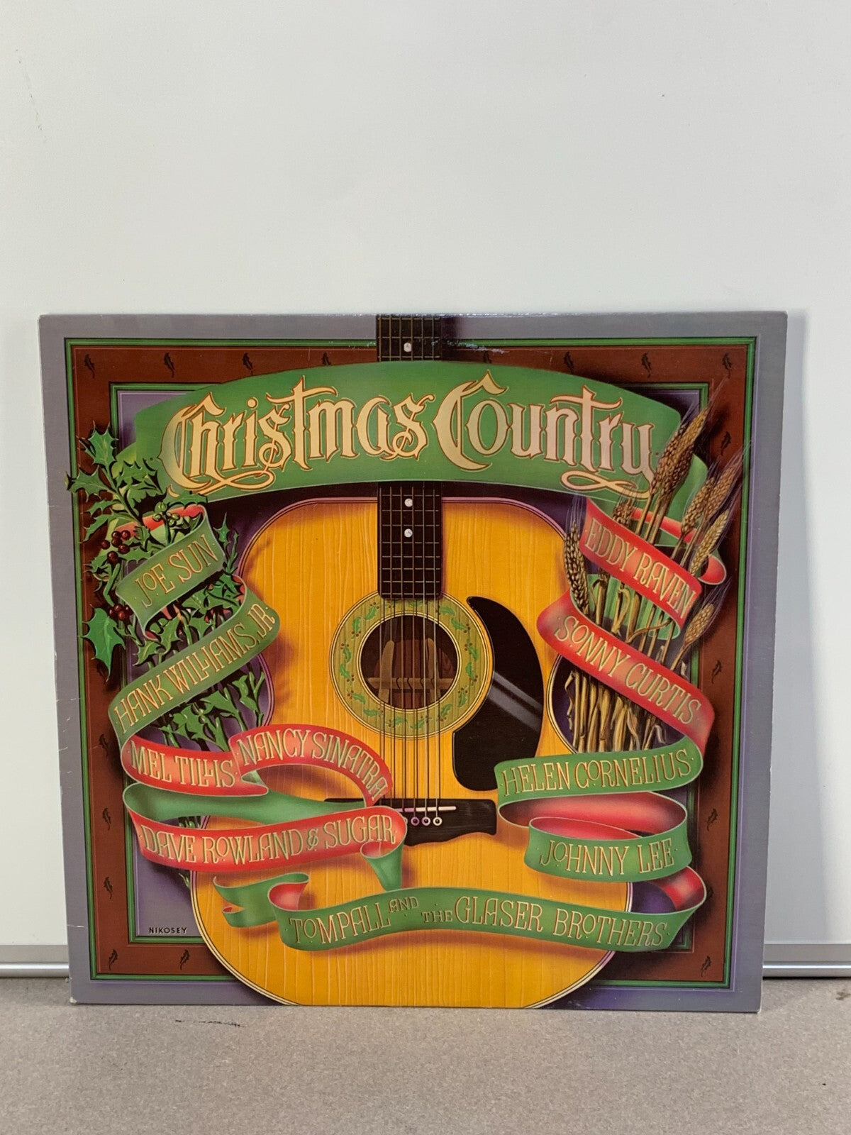 Christmas Country – Various Artists LP 1982 Elektra 5E-554 Holiday Vinyl