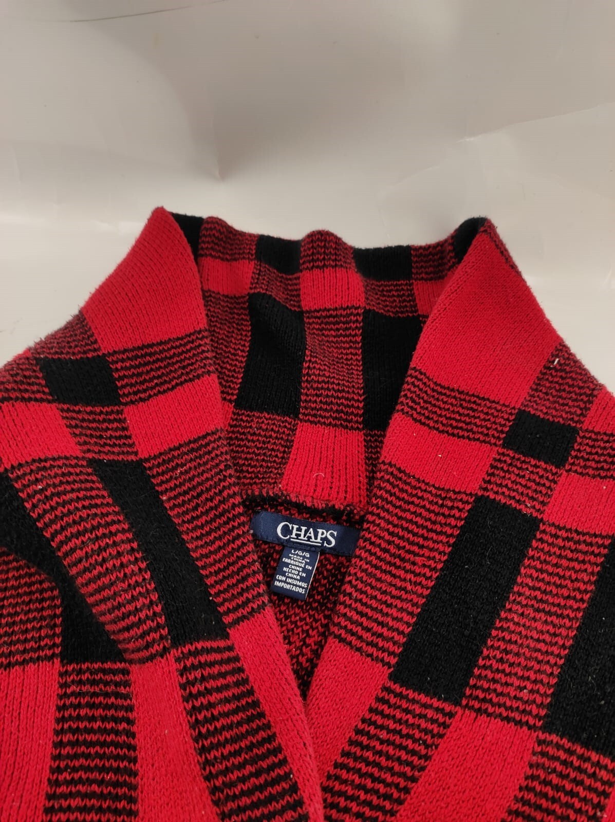 CHAPS Women's loose fit Cardigan Sweater L