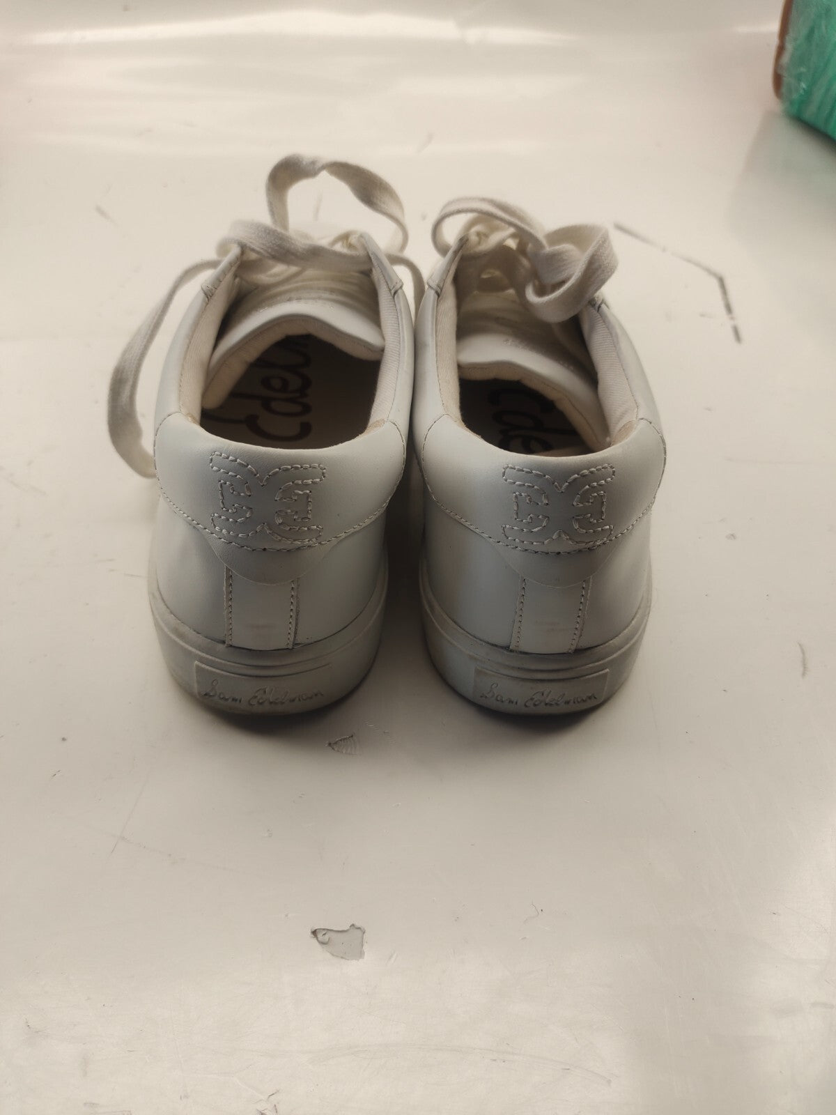 Sam Edelman Women's Ethyl Bright White Fashion Sneaker Size 8M