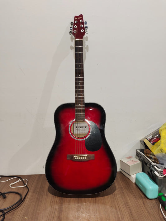 Denver DD44S Guitar With Bag - RED