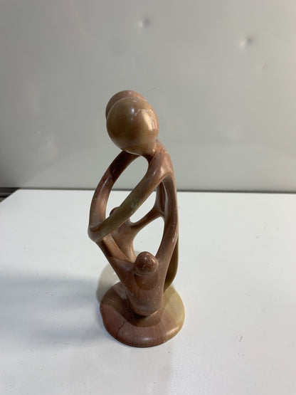 Family of Six Hand Carved Soapstone Sculpture