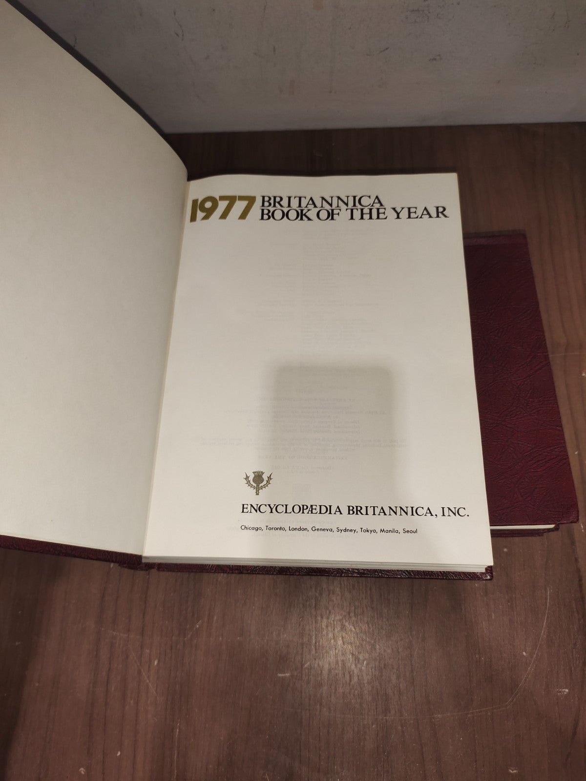 Encyclopedia Britannica Book Year - Set of 3 (1975-1976-1977)