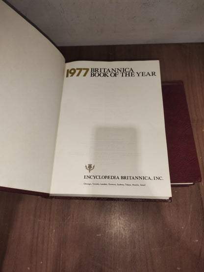 Encyclopedia Britannica Book Year - Set of 3 (1975-1976-1977)