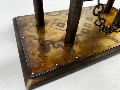 Vintage Fire Poker Set - Sword + mount
