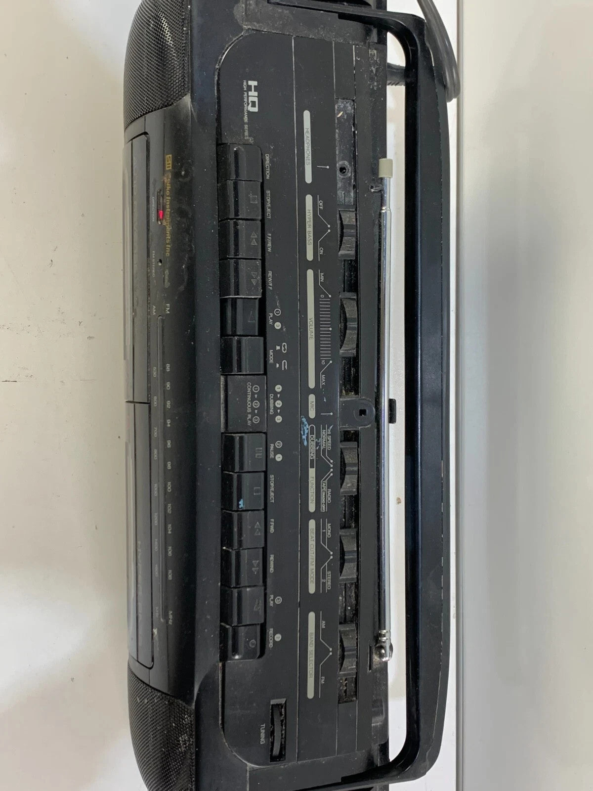 Vintage Seiko WKC-3A FM AM Radio Dual Cassette Boombox 90's WORKS
