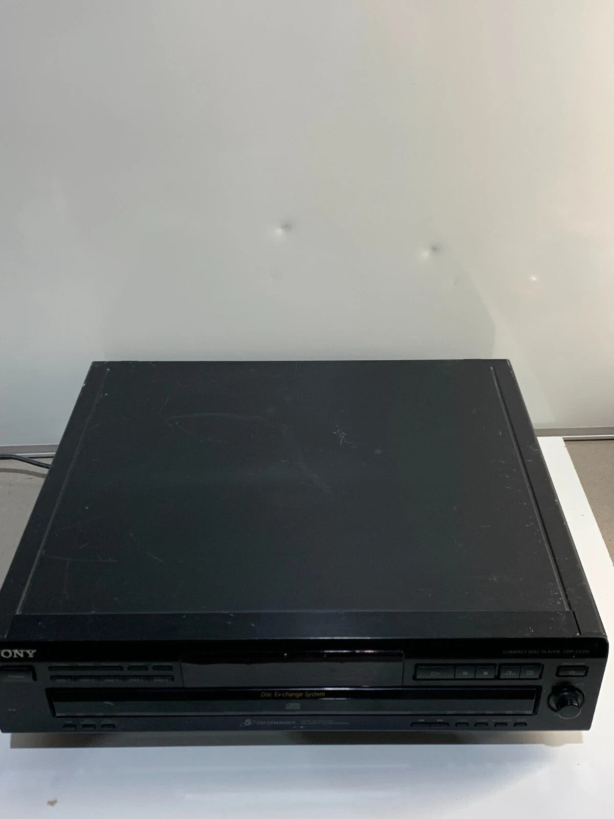 SONY 5-Disc Changer CD Player CDP-CE215 Carousel Exchange System NO REMOTE