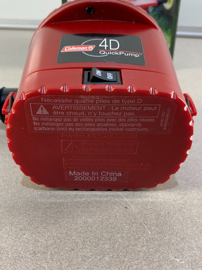 Coleman 4D QUICKPUMP Model: 2000012339