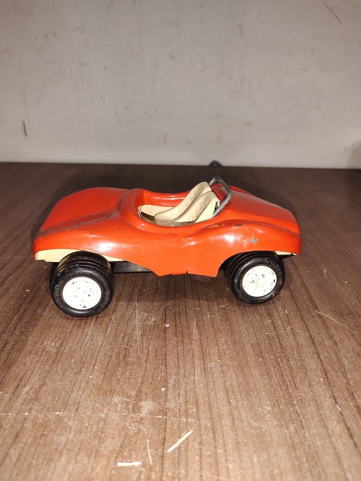 Vintage - Metal Tonka Dune Buggy Toy - Orange - Original 7-Inches