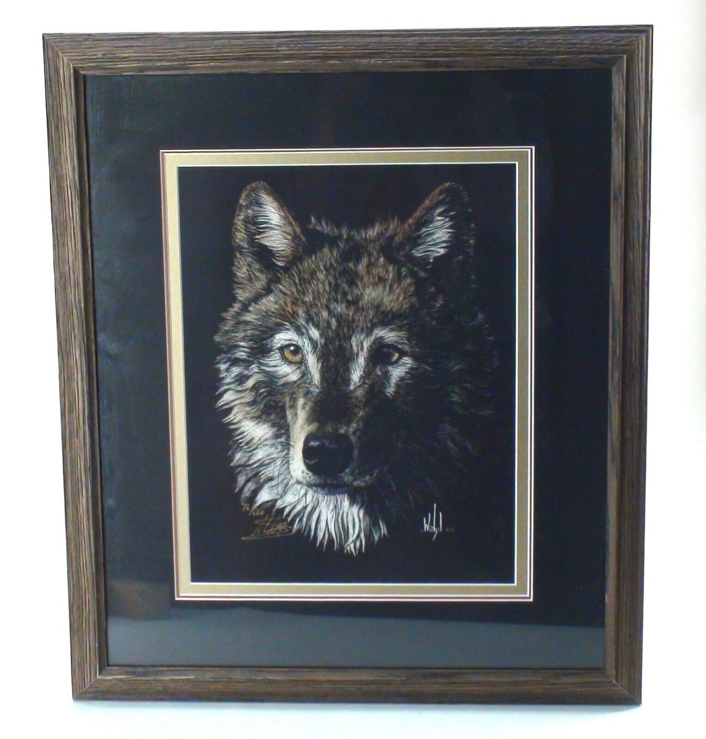 Watchful' Art Print by Al Nelson Weitzel - Limited Edition, Signed & Numbered 76/500, Scratchboard