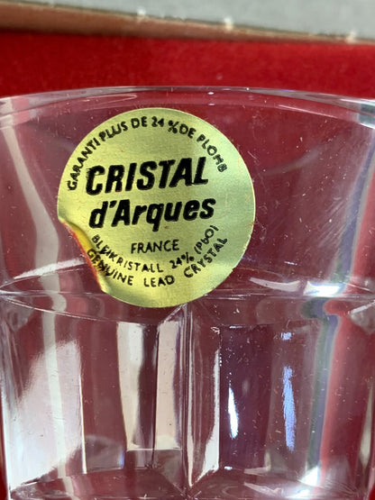 Vintage Cristal D’Arques Soliflor Cut 24% Lead Crystal Pedestal Bud Vase