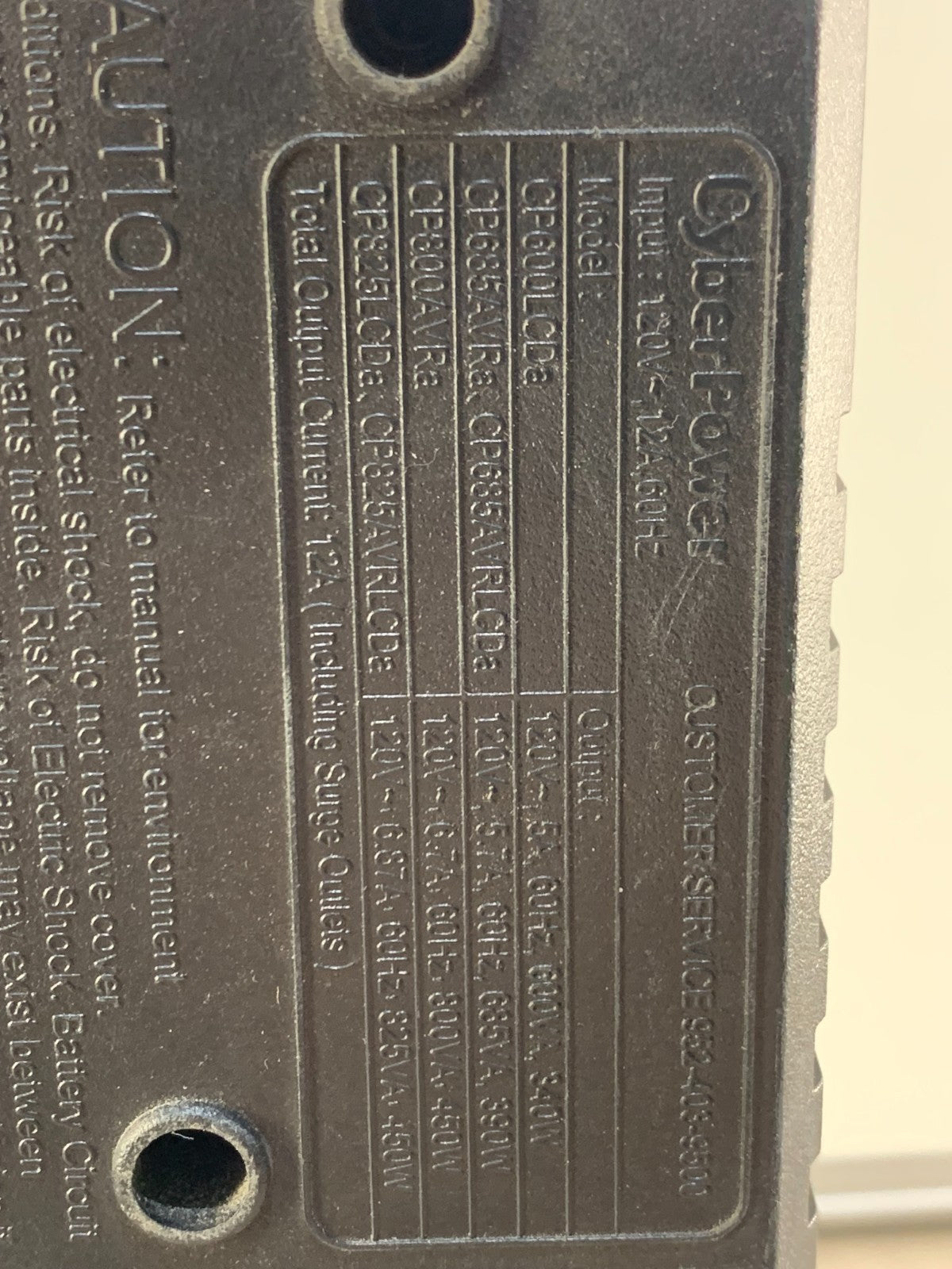 CyberPower CP825AVRLCD Intelligent LCD UPS System, 825VA/450W, 8 Outlets, AVR