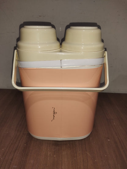 Vintage Peacock Twin Air Pot Vacuum Bottle Double Thermos Dispenser
