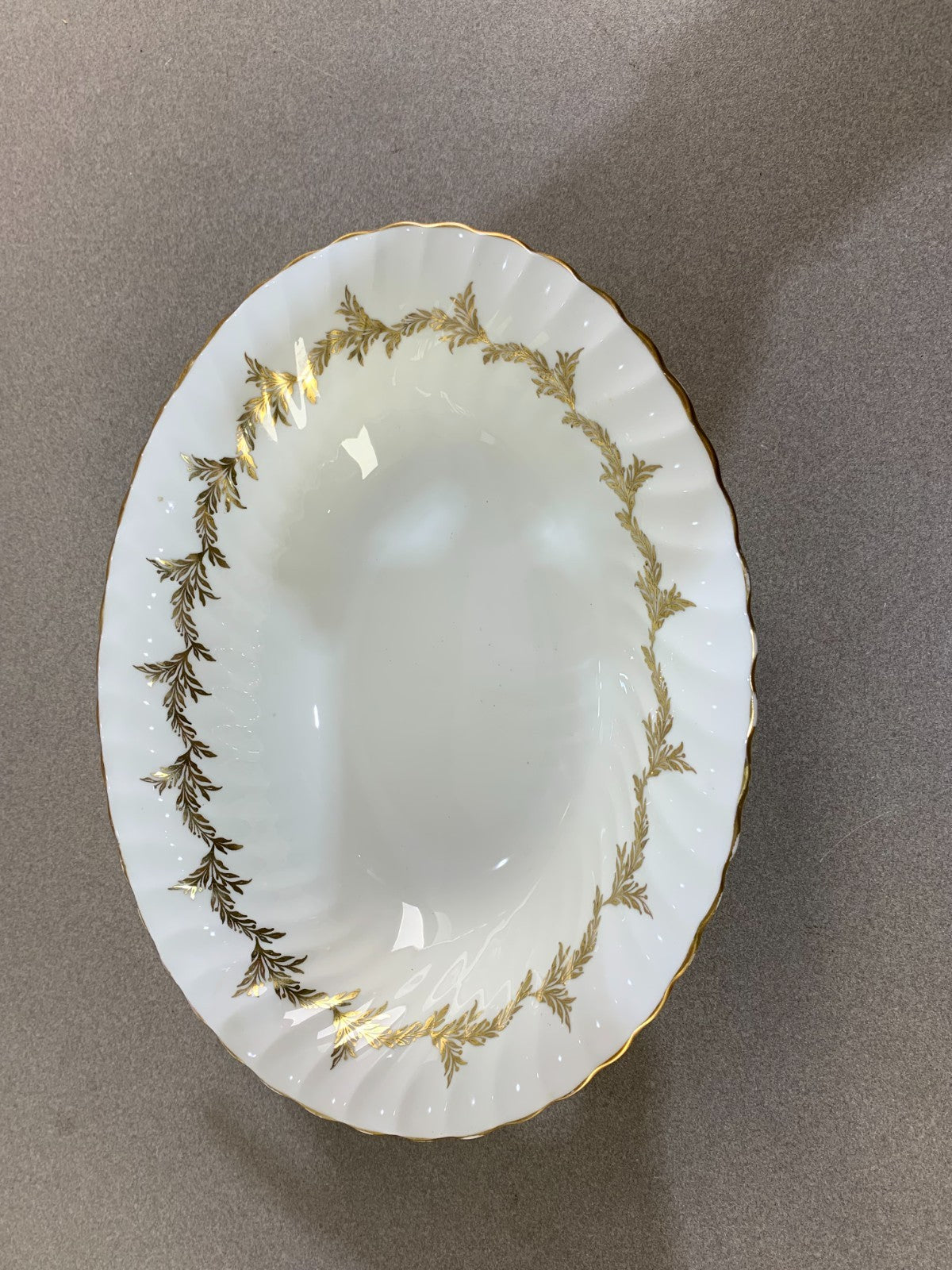 Foley Golden Regency Oval Serving Bowl Bone China England