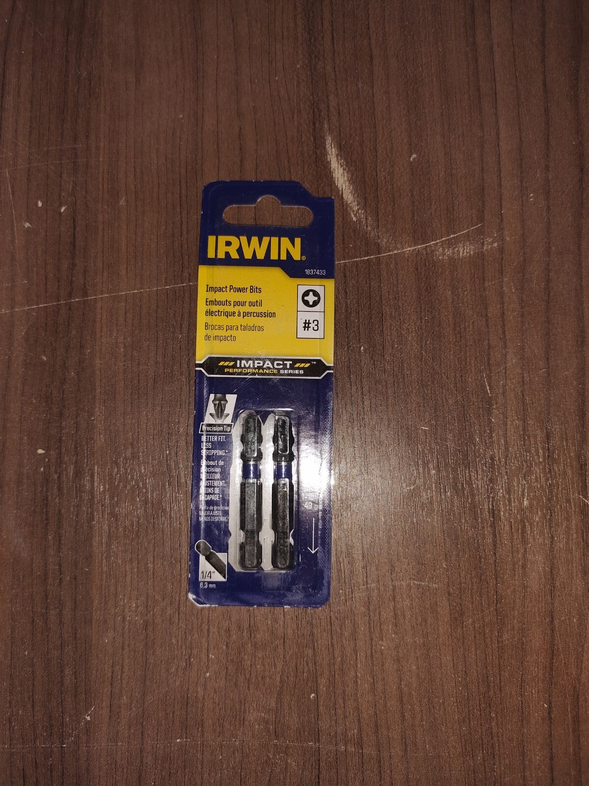 Irwin 1837433 Performance Series Phillips #3x2"L Power Bit Steel Set of 5 - 2