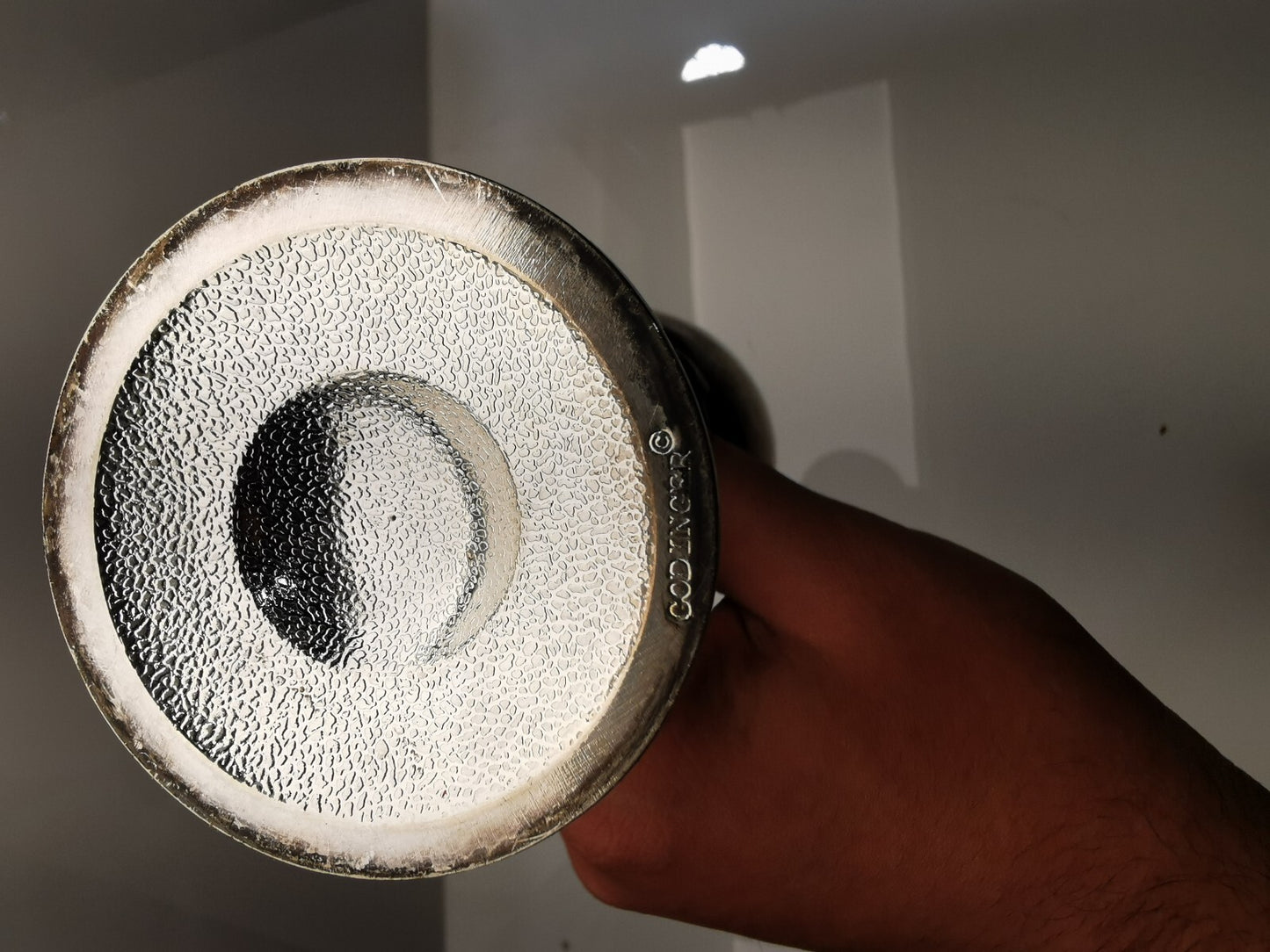 Two Godinger Silver Art Co. Sliver Tone Grape Vine Globlet Chalice Wine Cup