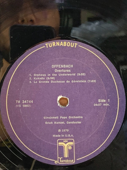 Cincinnati Pops Orch, Erich Kunzel – Offenbach Overtures (Turnabout – TV 34744)