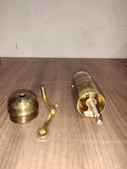 Authentic Vintage Handmade Brass Coffee Grinder Mill