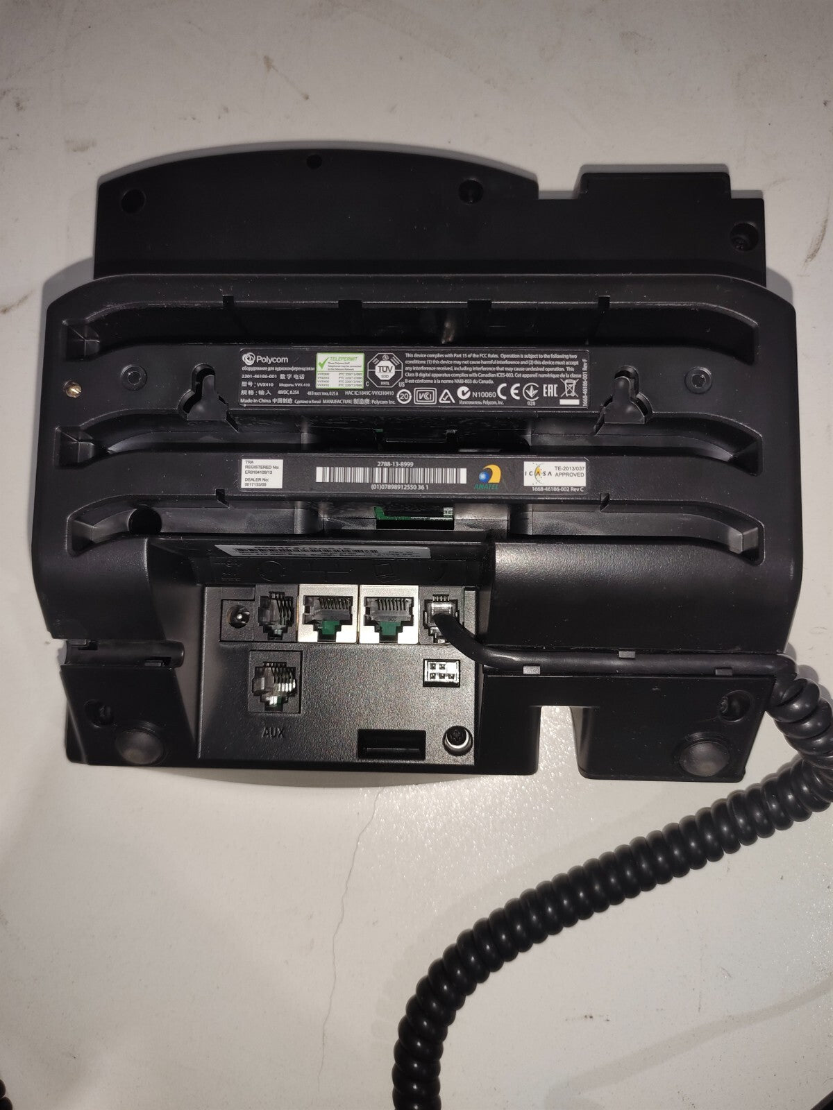 Polycom VVX 410 12-Line PoE IP Phone 2201-48400-001 - Set Of 2