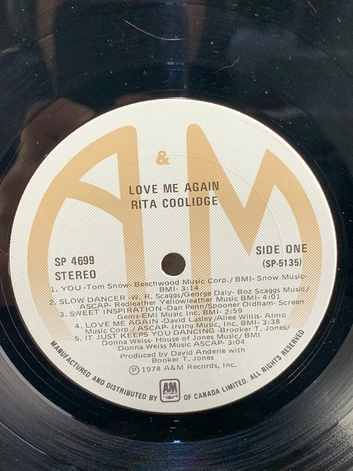 Rita Coolidge- Love Me Again Gatefold 1978 SP-4699 Vinyl 12"