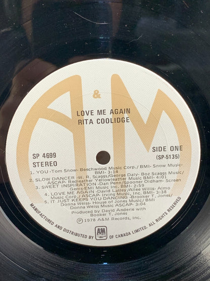 Rita Coolidge- Love Me Again Gatefold 1978 SP-4699 Vinyl 12"