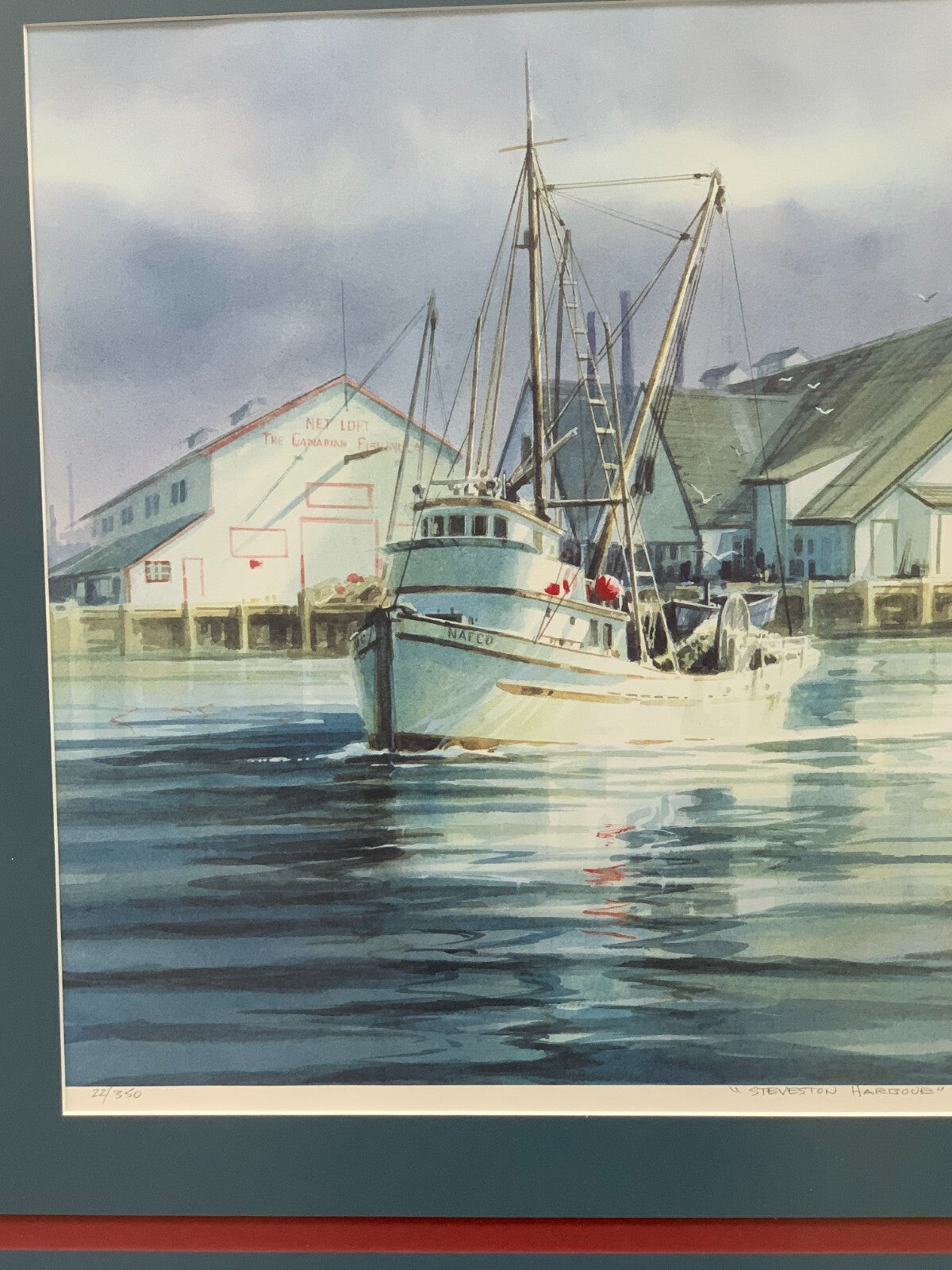 "Steveston Harbour" Painting by Harry Heine, 22/350