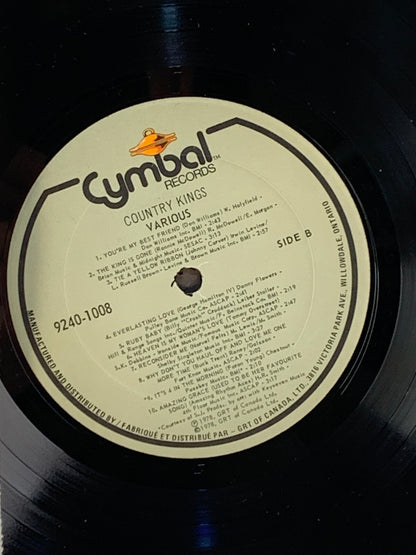 Country Kings: 20 Original Country Hits (Vinyl Record LP) cymbal