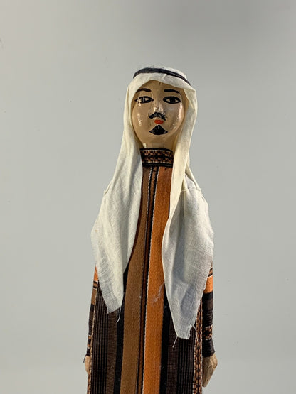 Vintage Arab Middle Eastern Doll In Traditional Outfit