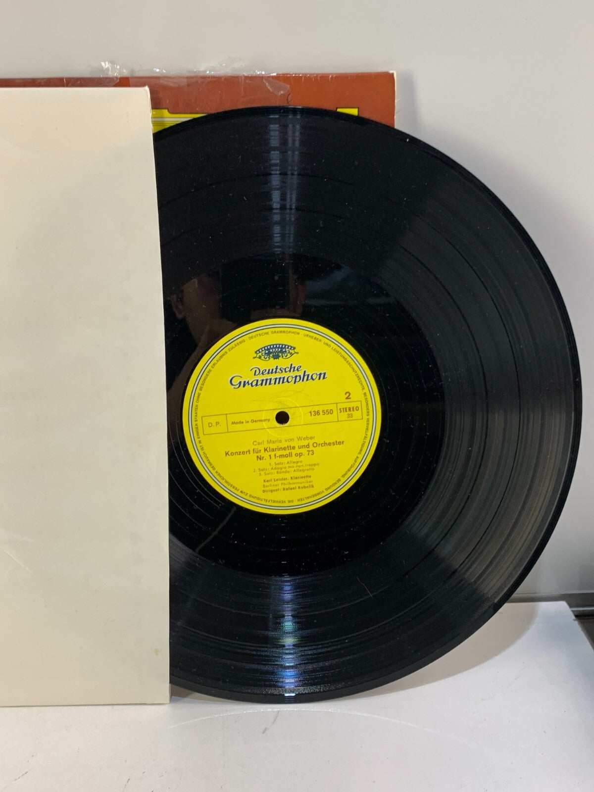 DG 136 550 - MOZART/WEBER -Clarinet Concertos LEISTER /KUBELIK- Ex LP Record