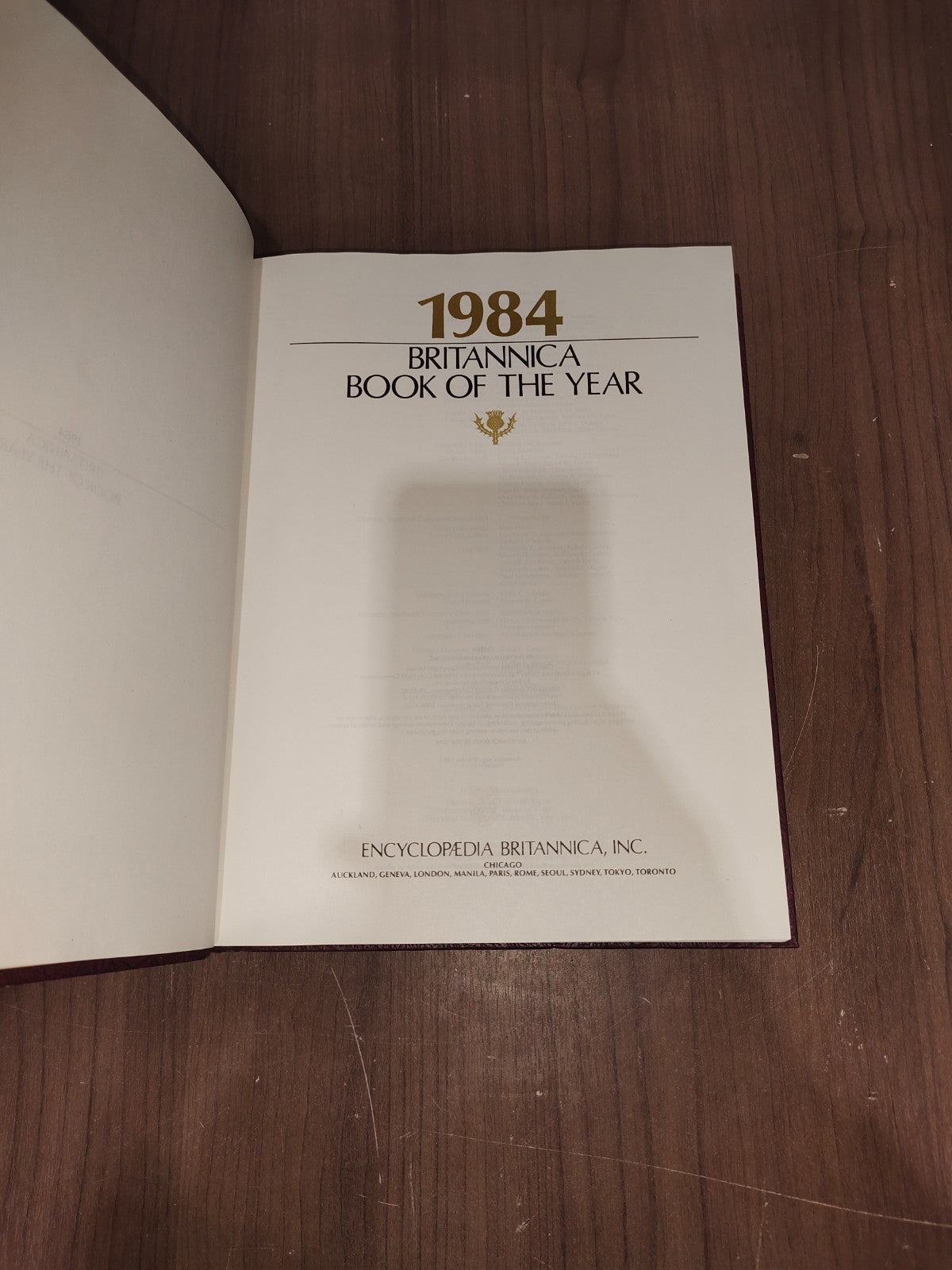 Encyclopedia Britannica Book Year - Set of 3 (1984-1985-1986)