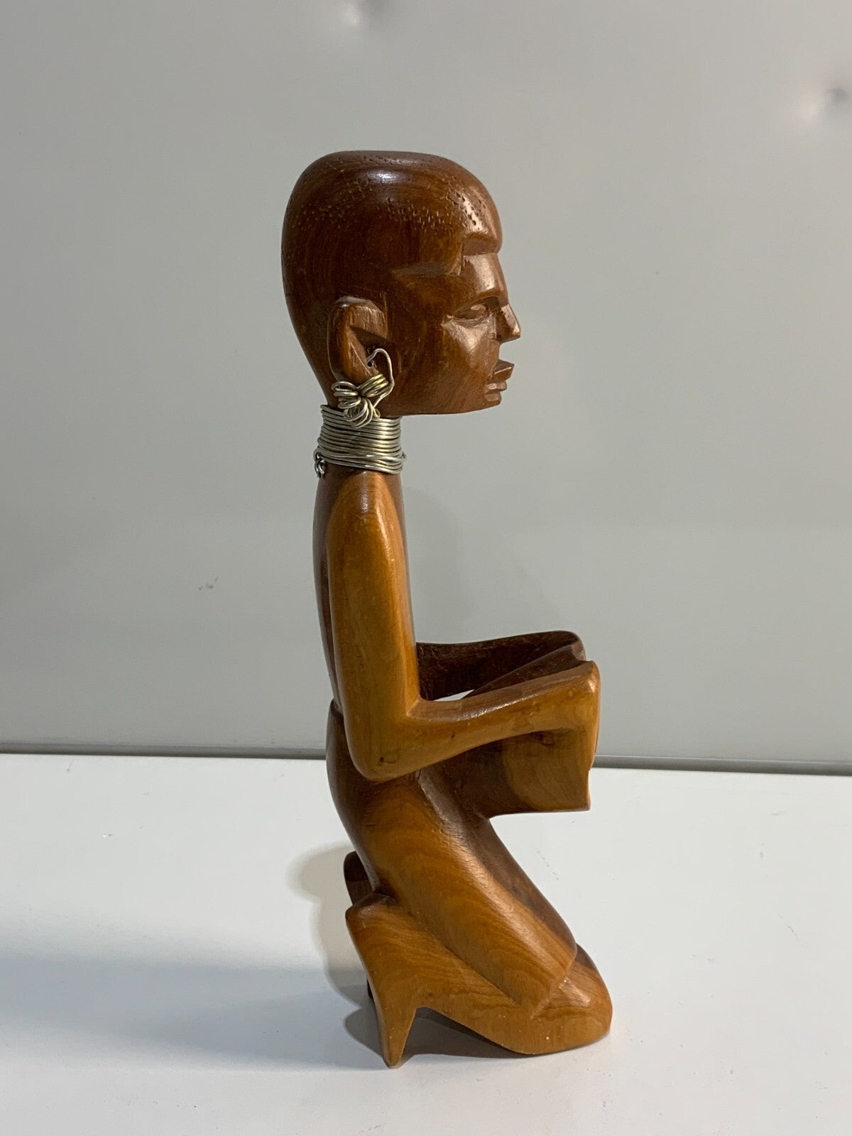 Vintage African Genuine Besmo Kenya Tribal Art Hand Carved Statue