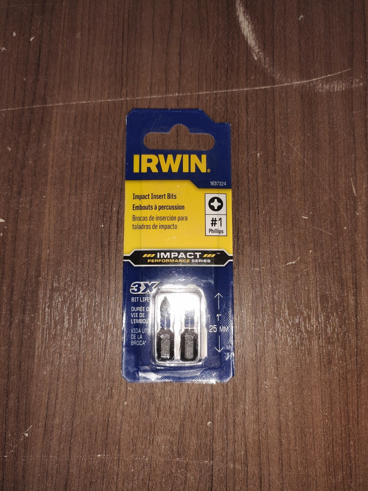 Irwin 1837324 #1 Phillips 1" Impact Insert Bits - Set of 6 - 4
