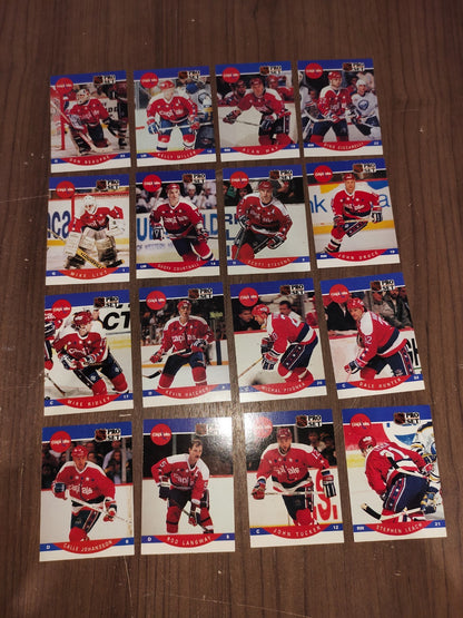 Rare Collectible NHL - Washington Capitals Cards PRO-SET - Set of 16 Cards