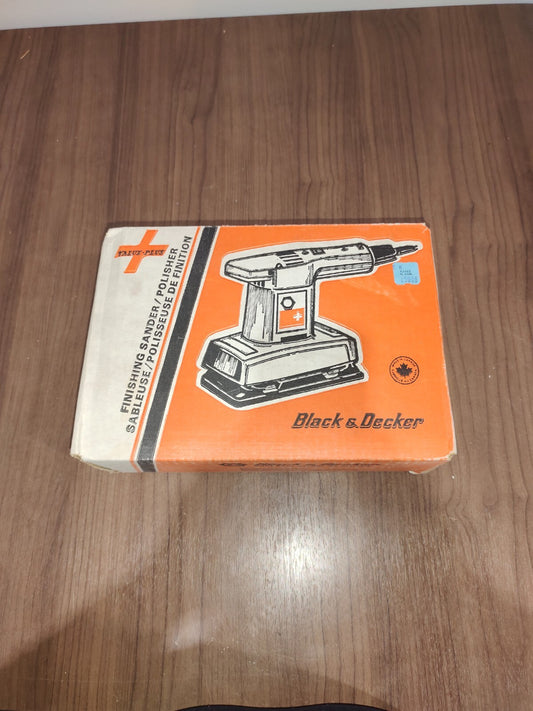 Black & Decker Sheet Finishing Sander Vintage - Untested