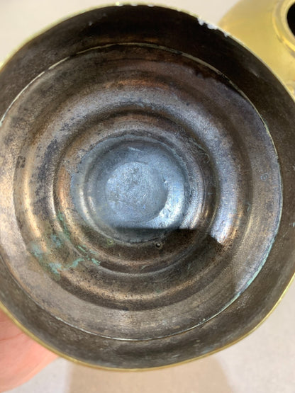 Antique Moroccan Moorish Solid Brass Tea Kettle