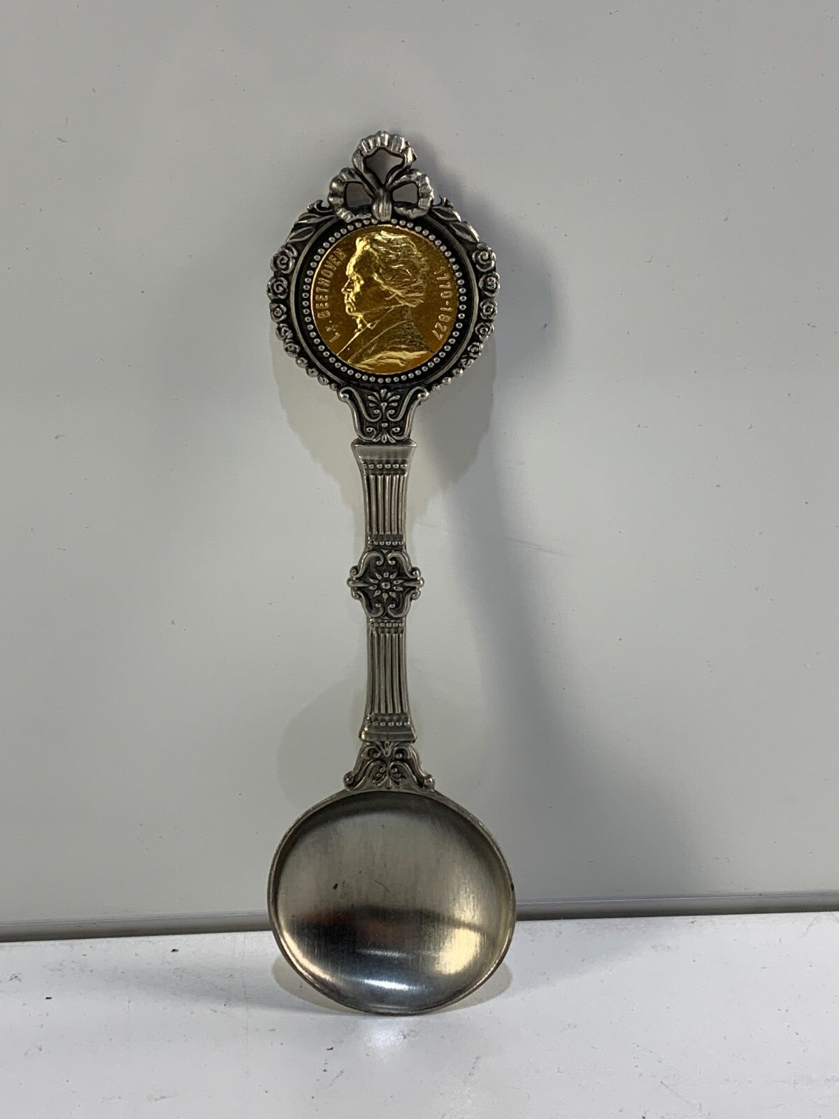 Vintage collectors spoon with Ludwig van Beethoven engraved on it.
