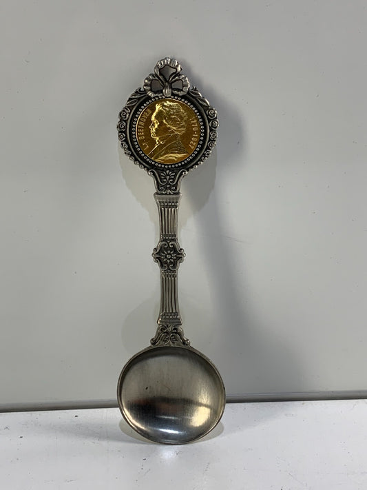 Vintage collectors spoon with Ludwig van Beethoven engraved on it.