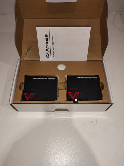 Lot of 2x AV Access U2EX50 USB 2.0 Extender Transmitter Receiver Sets 6126854