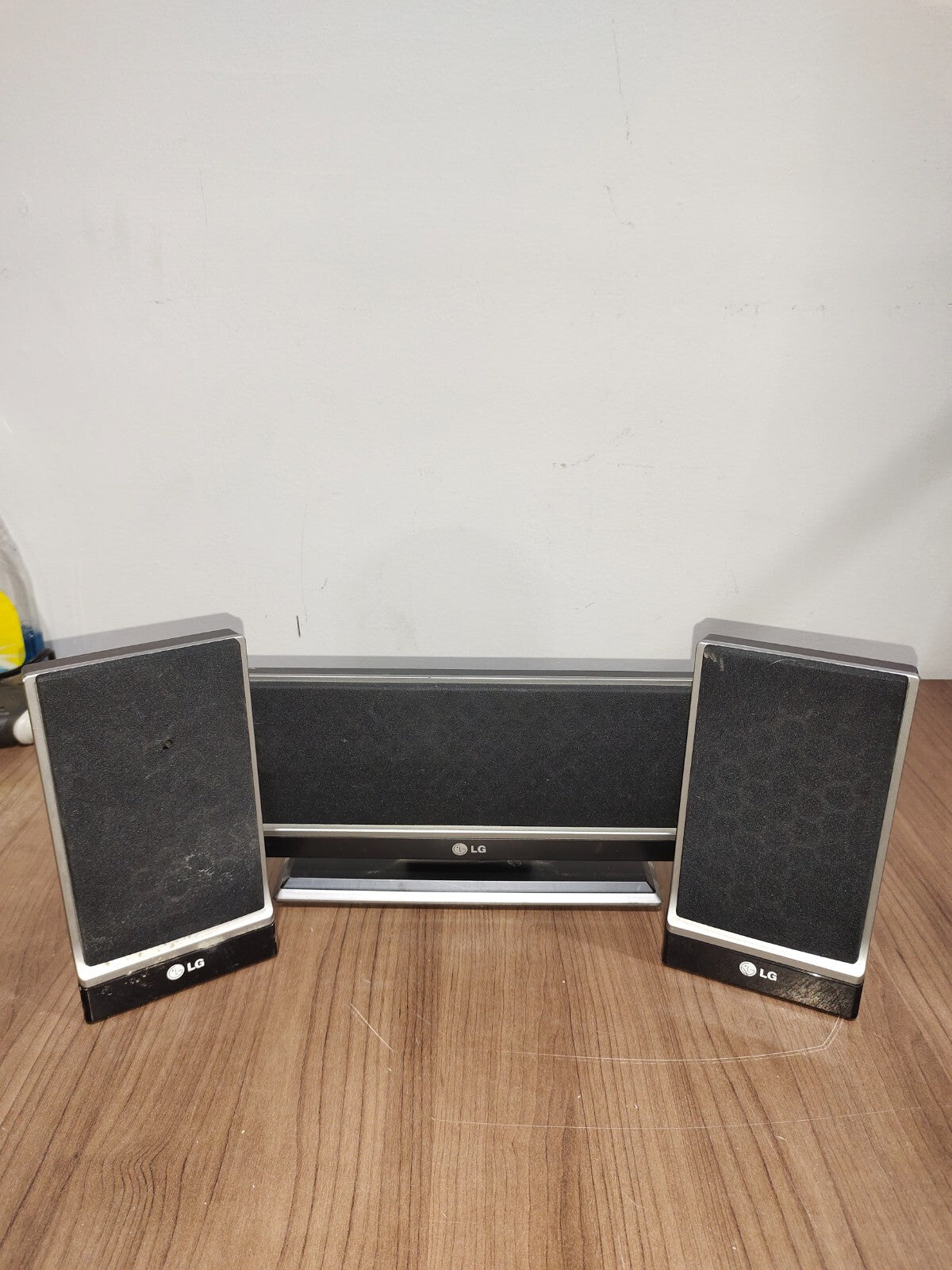 LG SH92PB-S Surround Speaker Black Silver Trim - Set of 3