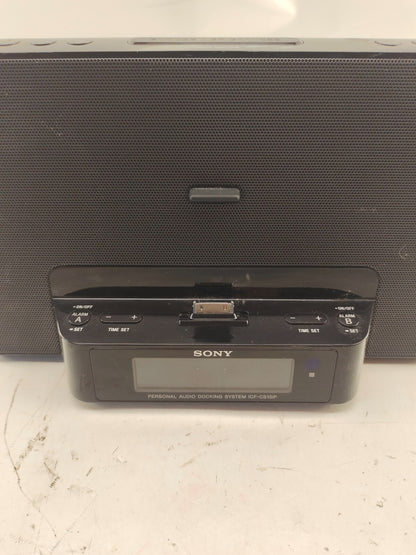 SONY Speaker Dock Clock Radio iPod iPhone ICF-CS15iP Dream Machine 30-Pin