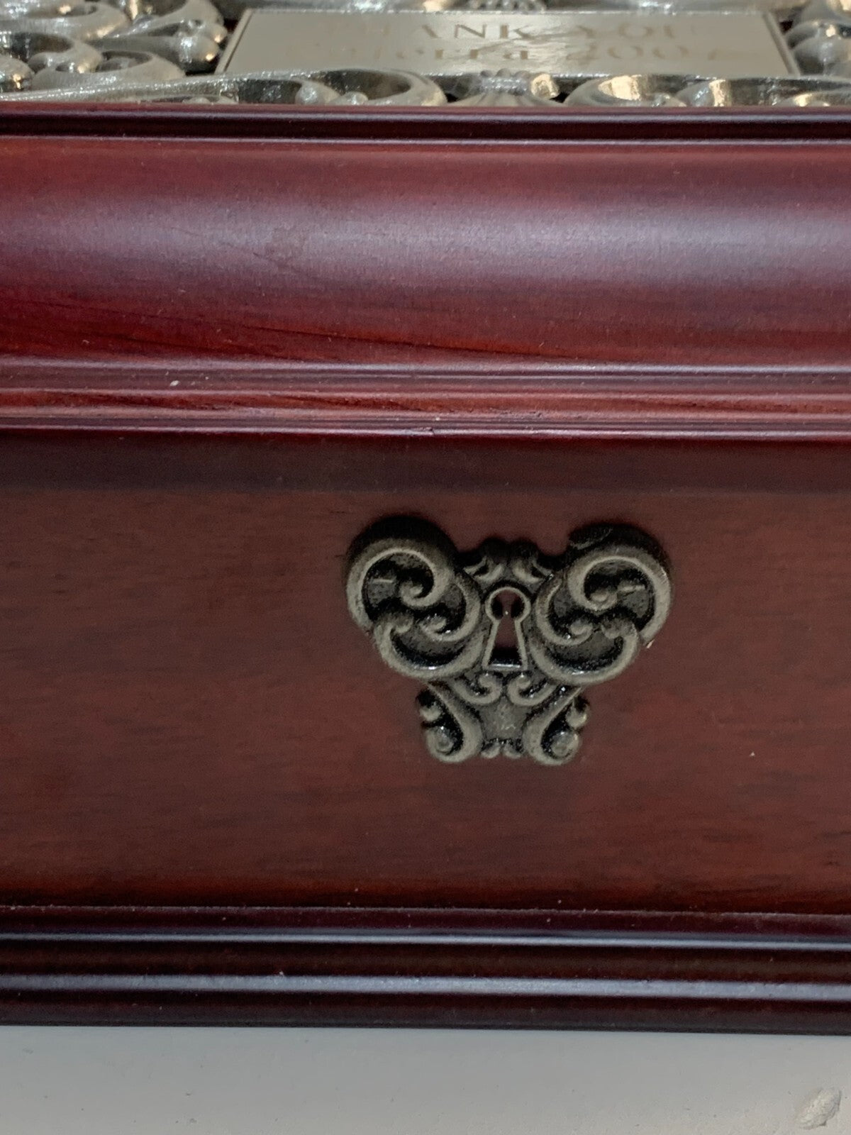 Vintage Two-Level Jewelry Box - Mirror Jewelry Box