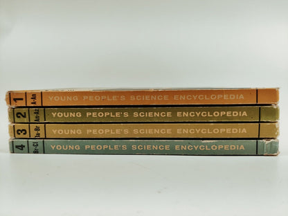 Young People's Science Encyclopedia Volumes 1-4 Vintage 1960s