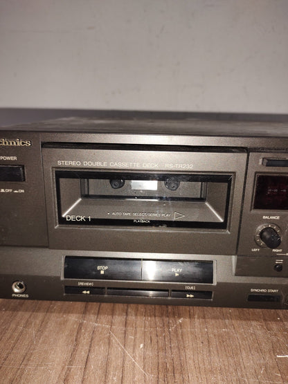 Technics RS-TR232 Stereo Double Cassette Deck Player/Recorder (broken)