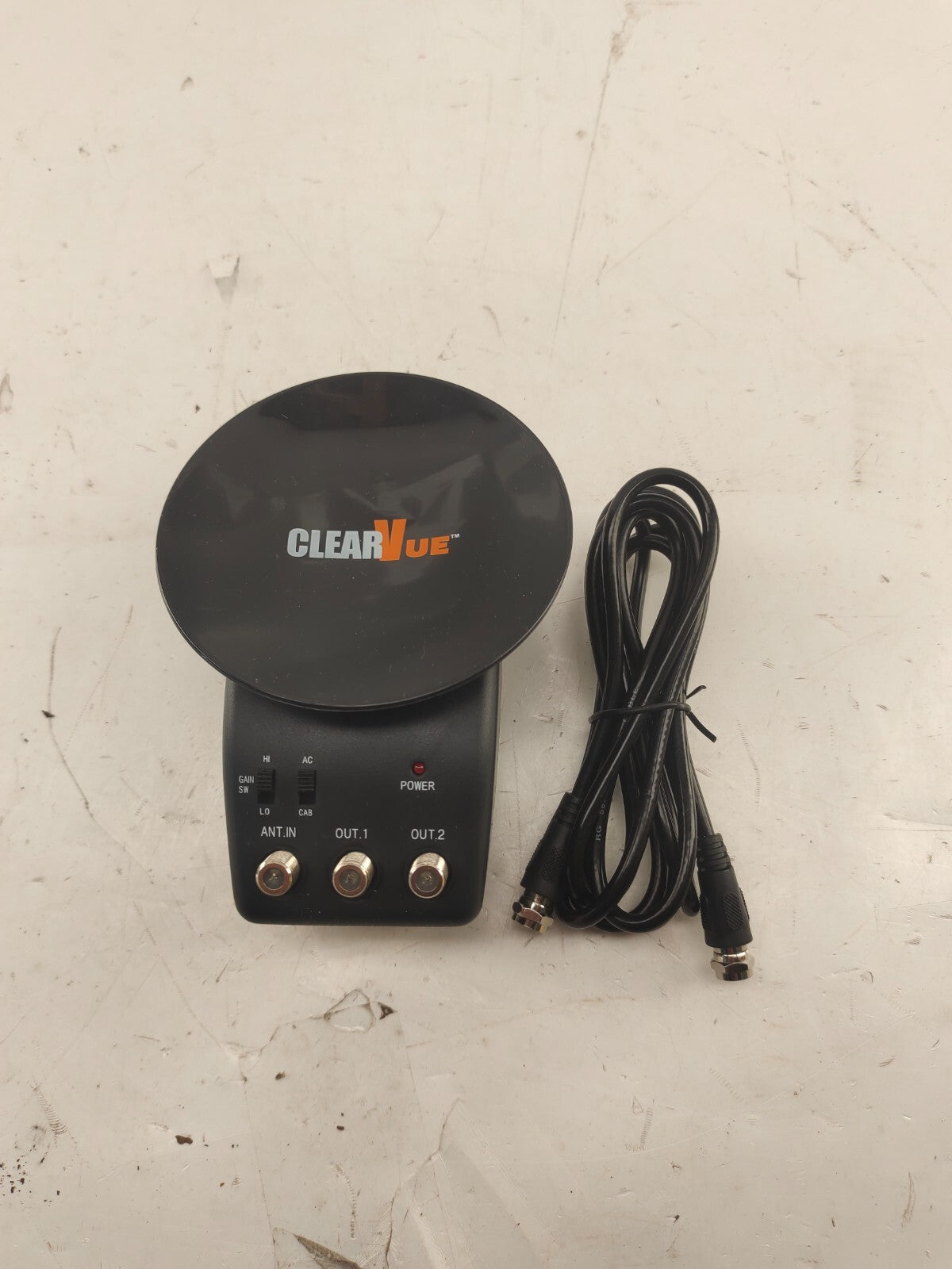 Vintage CLEARVUE DIGITAL TV SUPER BOOSTER INDOOR TV/FM ANTENNA