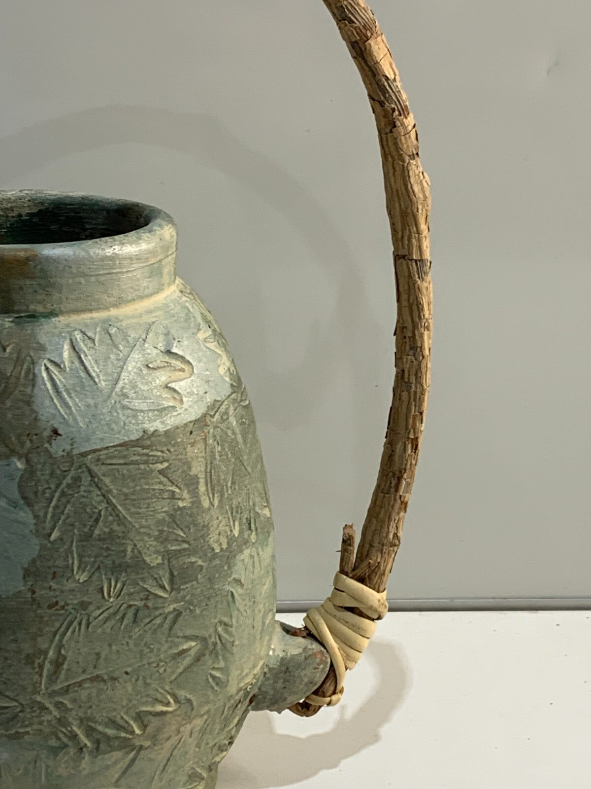 Vintage stoneware hand made jar