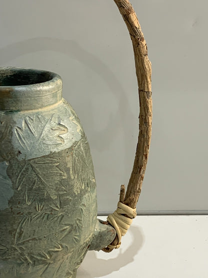 Vintage stoneware hand made jar