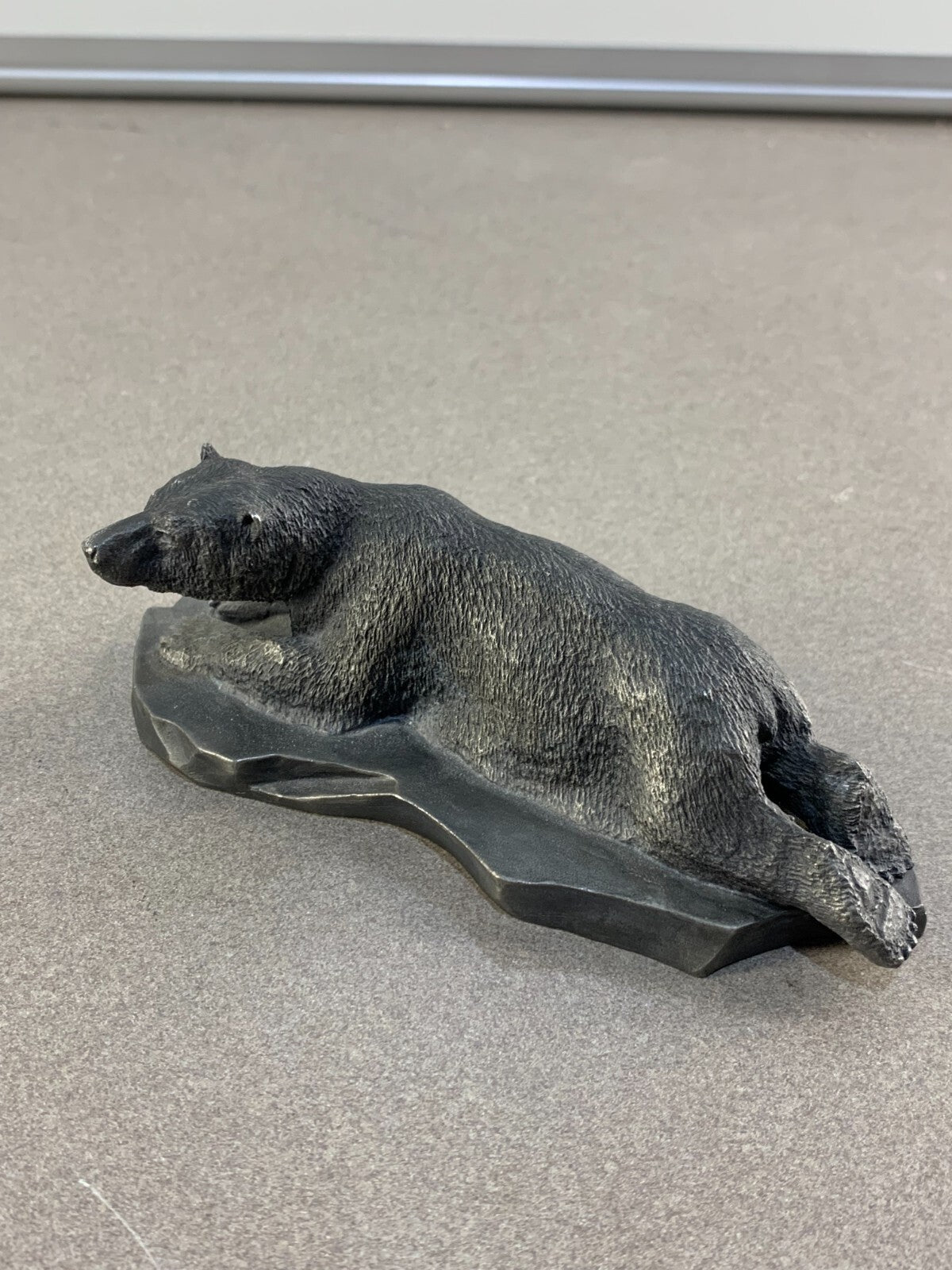 Fine Pewter The Polar Bear by Franklin Mint Signed by Artist R. Berg