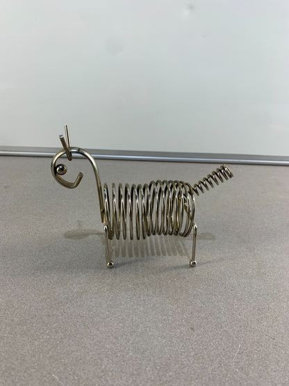Vintage Chrome Coil Letter Holder