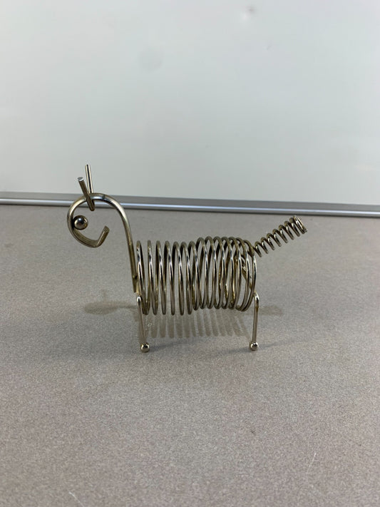 Vintage Chrome Coil Letter Holder