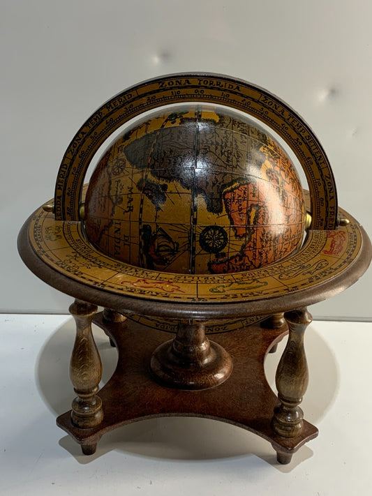 Vintage Old World Tabletop Zodiac 6.5" Diameter Globe