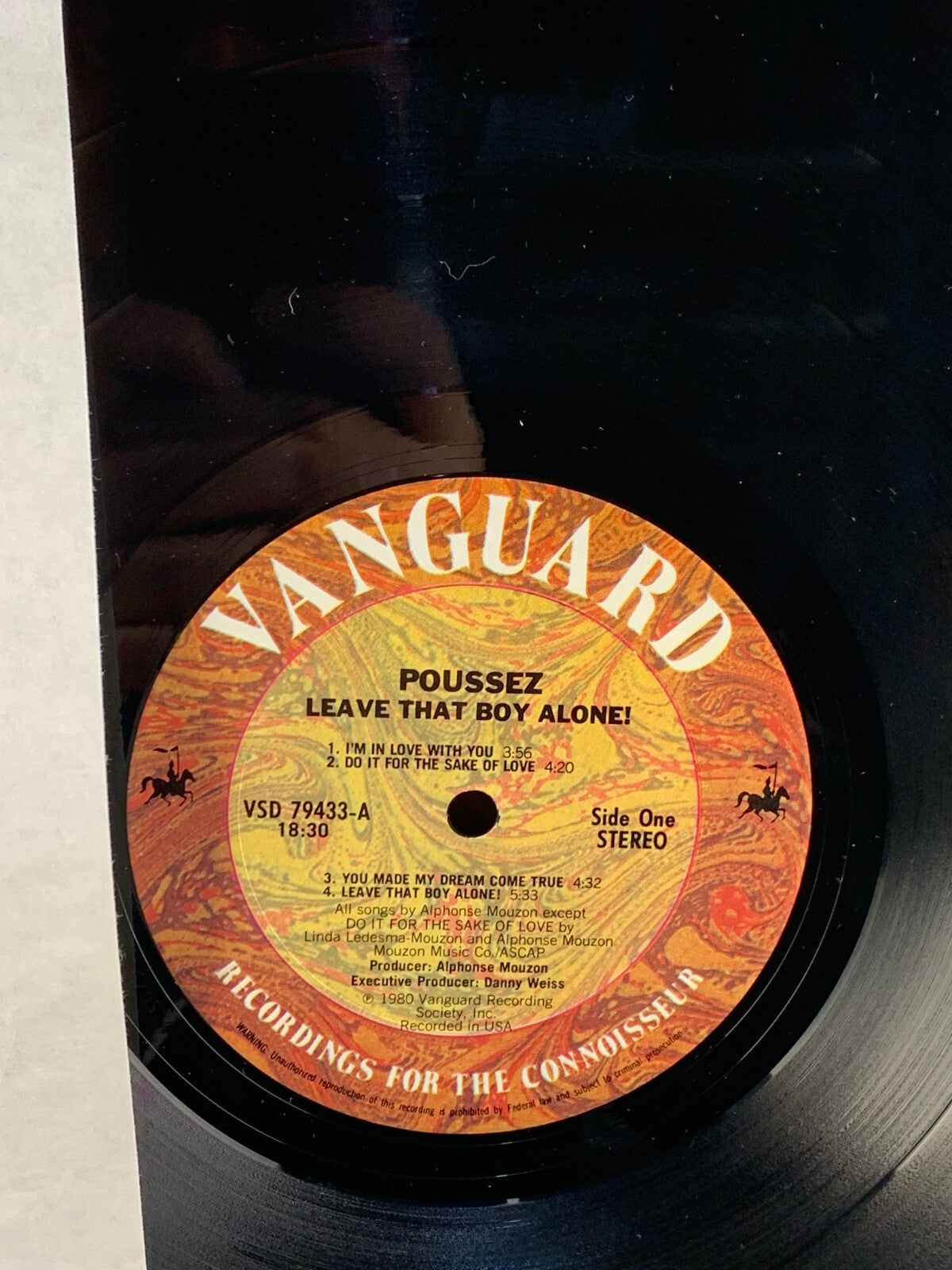 Poussez! - Leave That Boy Alone! (1980) - New Disco LP Record! Vanguard 79433